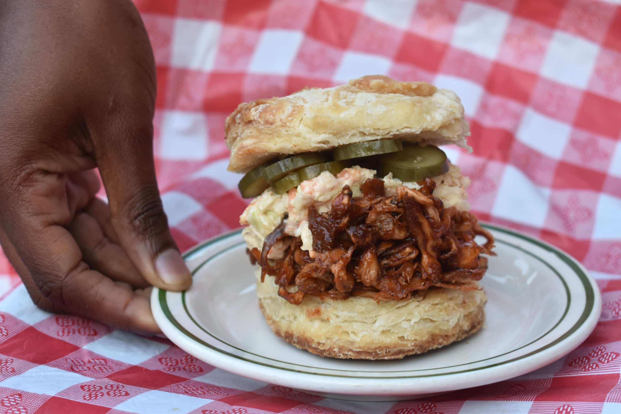 BBQ Pulled Lion’s Mane with Seasoned Slaw Edible San Diego Recipe